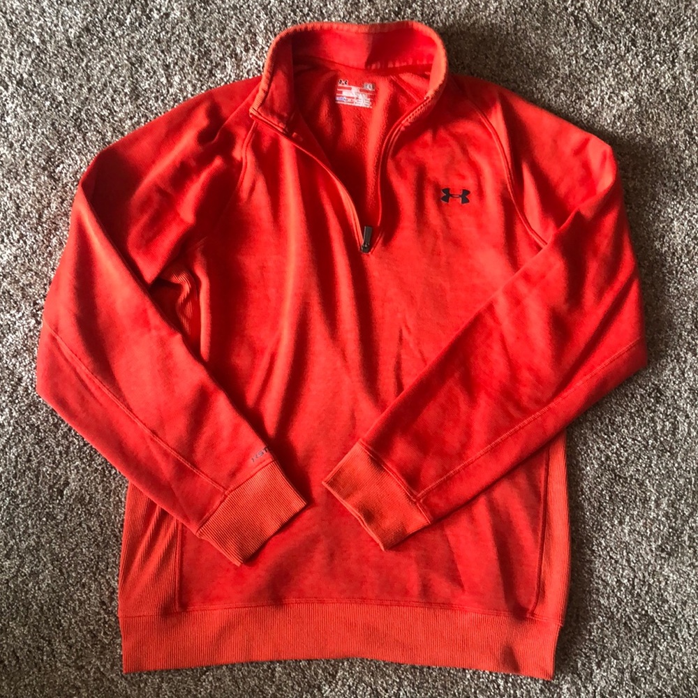 Under Armour Orange Quarter Zip Pullover